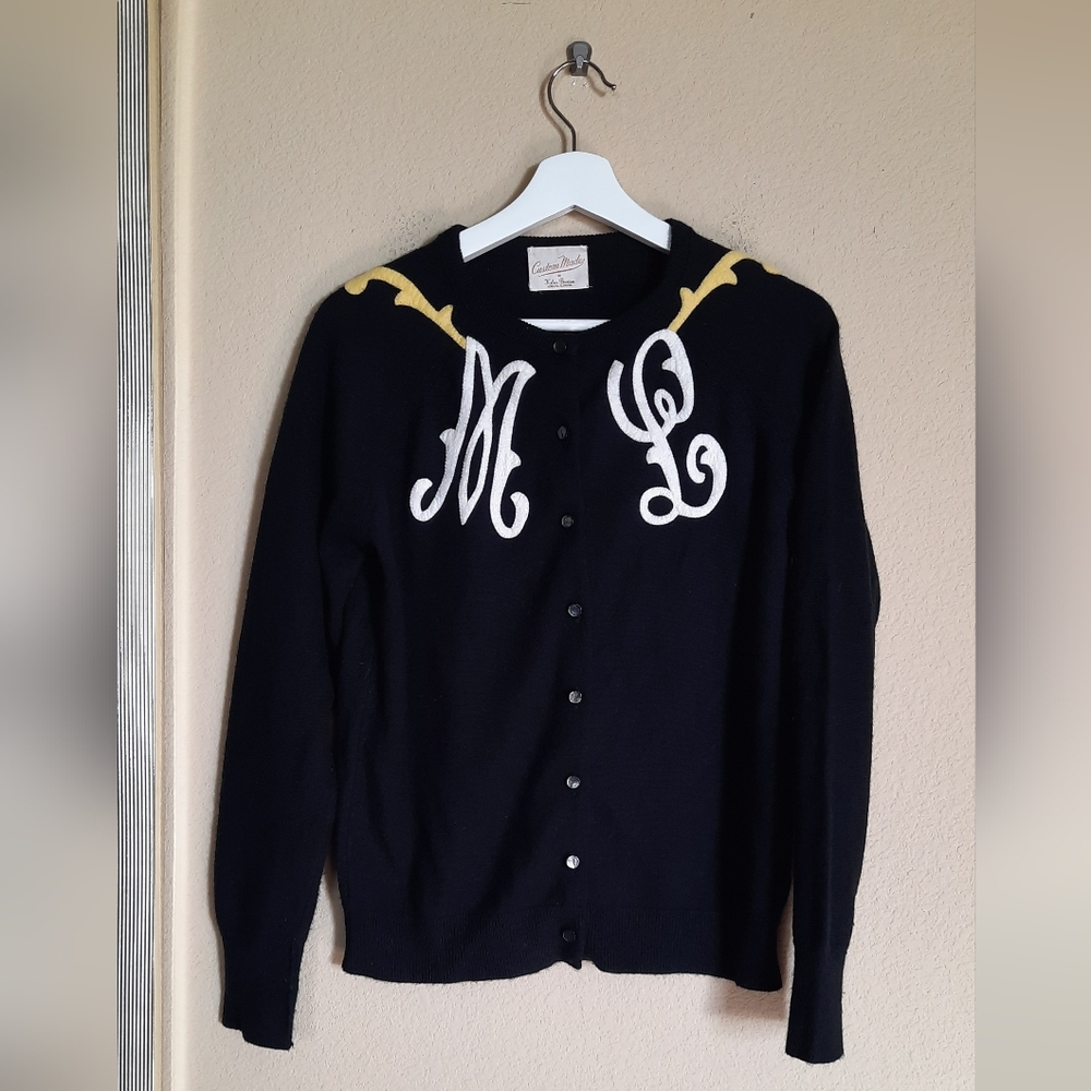 Custom Made Cardigan Western Embroidery Eclectic Unique Vintage